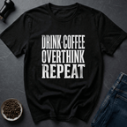 Coffee graphic Coffee Routine T-Shirt in Dark Chocolate / S by Caffeine Dept