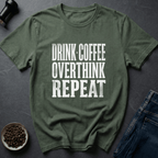Coffee graphic Coffee Routine T-Shirt in Dark Chocolate / S by Caffeine Dept