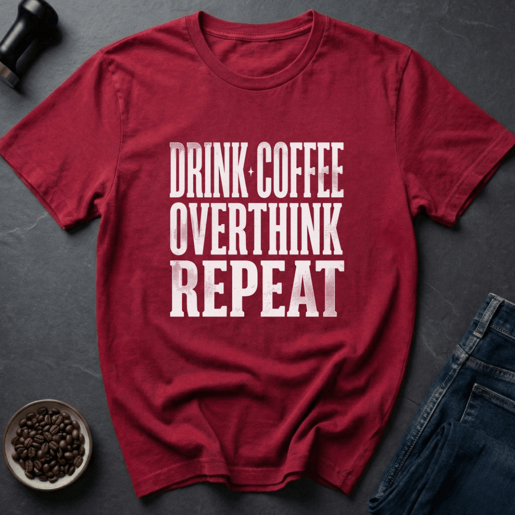 Coffee graphic Coffee Routine T-Shirt in Dark Chocolate / S by Caffeine Dept