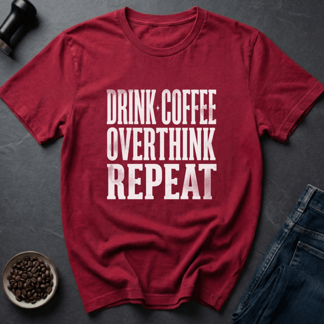 Coffee graphic Coffee Routine T-Shirt in Dark Chocolate / S by Caffeine Dept