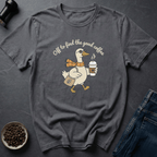 Coffee graphic Coffee Run T-Shirt in Dark Chocolate / S by Caffeine Dept