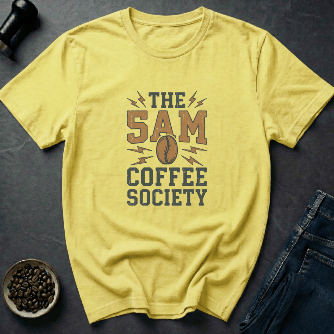 Coffee graphic Coffee Society T-Shirt in White / S by Caffeine Dept
