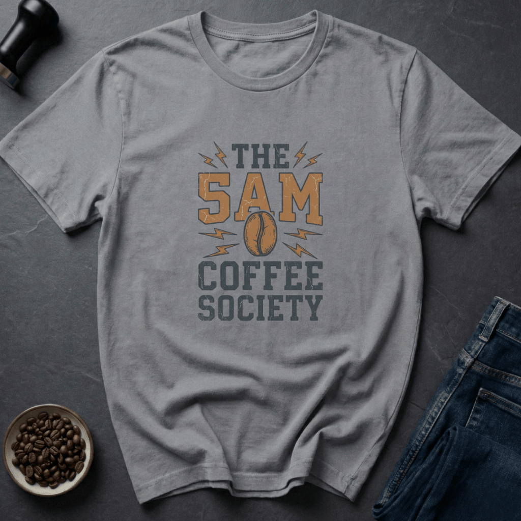 Coffee graphic Coffee Society T-Shirt in White / S by Caffeine Dept