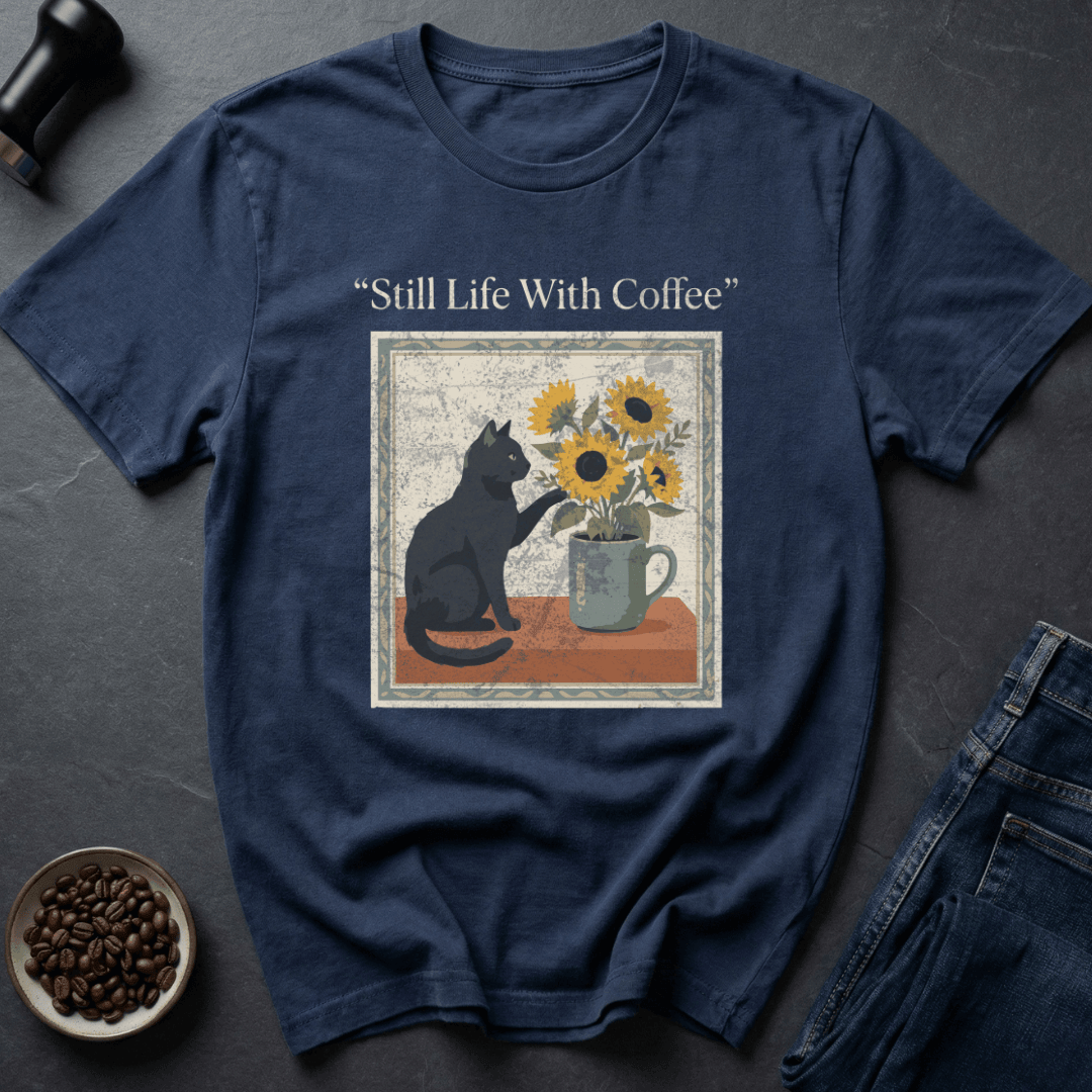 Coffee graphic Coffee Stillness T-Shirt in Charcoal / S by Caffeine Dept