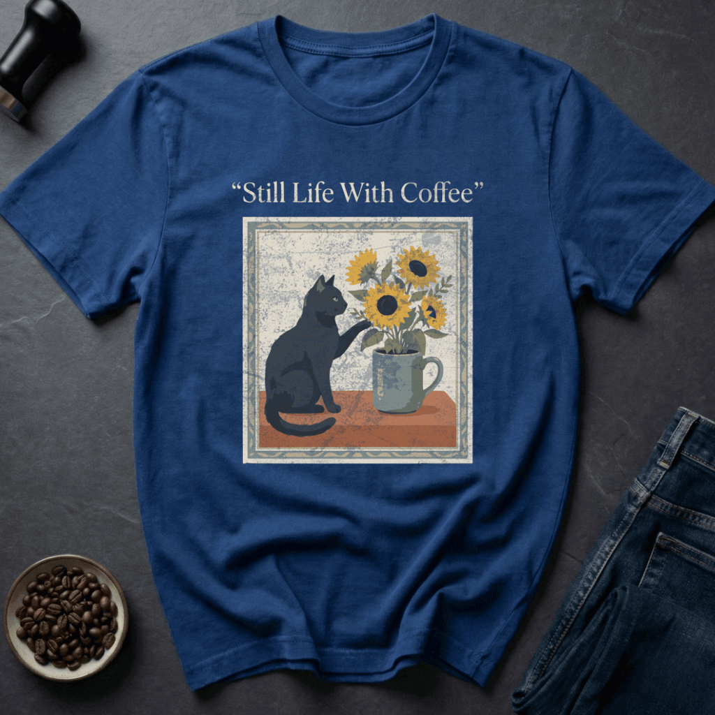 Coffee graphic Coffee Stillness T-Shirt in Charcoal / S by Caffeine Dept