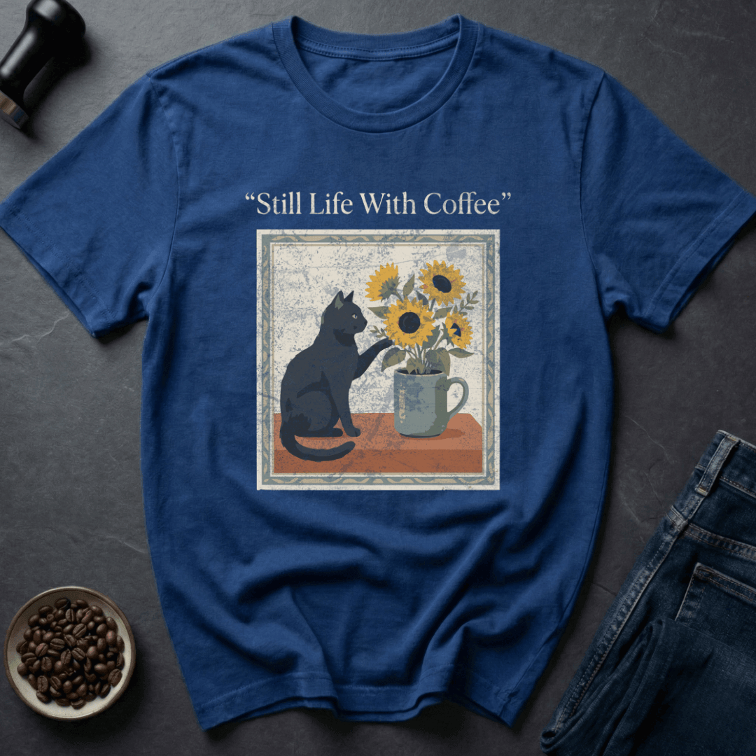 Coffee graphic Coffee Stillness T-Shirt in Charcoal / S by Caffeine Dept