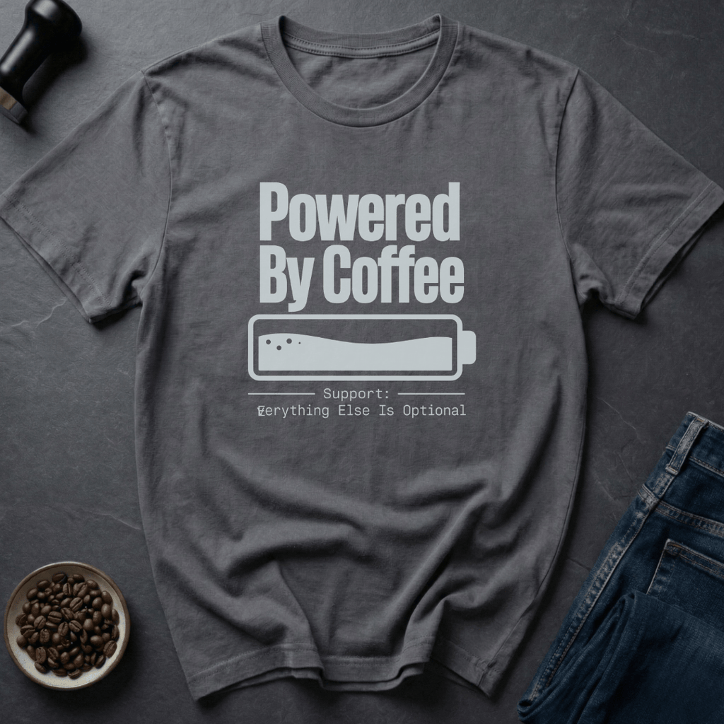 Coffee graphic Coffee Tester T-Shirt in Charcoal / S by Caffeine Dept