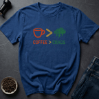 Coffee graphic Coffee Wins T-Shirt in Royal / S by Caffeine Dept