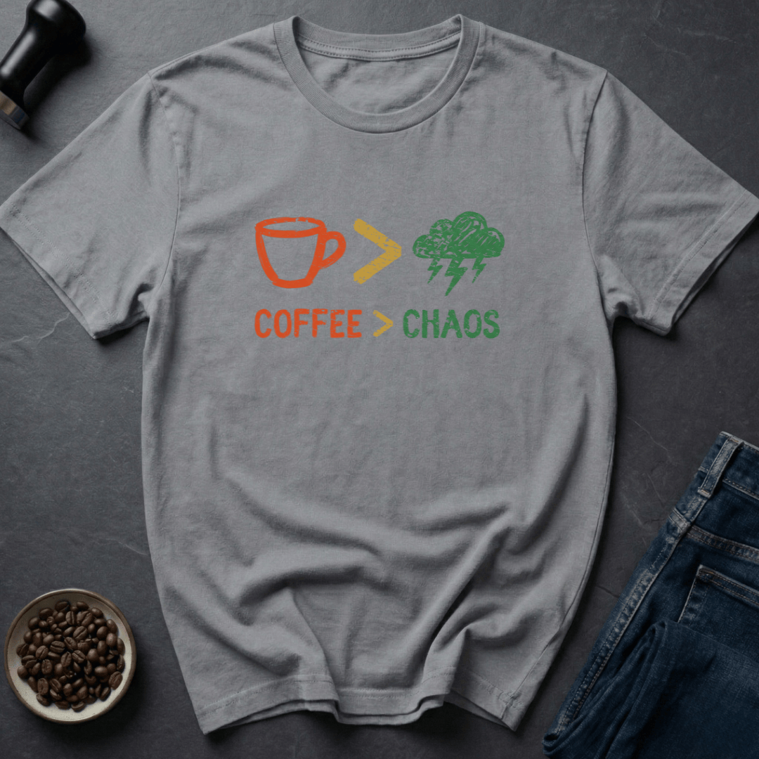 Coffee graphic Coffee Wins T-Shirt in Cornsilk / S by Caffeine Dept