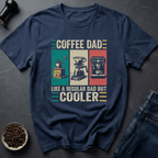 Coffee graphic Cooler Dad T-Shirt in Charcoal / S by Caffeine Dept