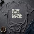 Coffee graphic Corporate Survival T-Shirt in Black / S by Caffeine Dept