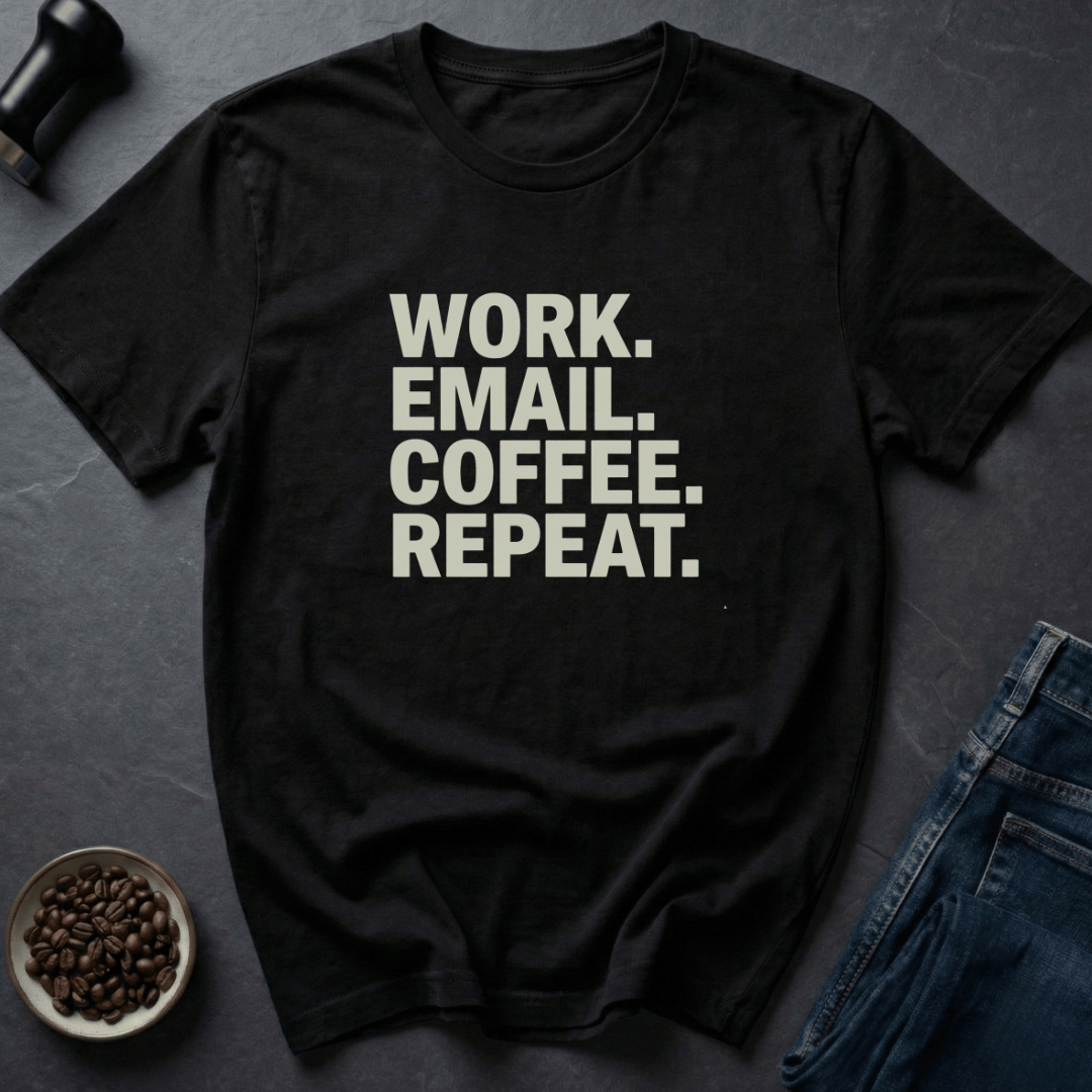 Coffee graphic Corporate Survival T-Shirt in Black / S by Caffeine Dept