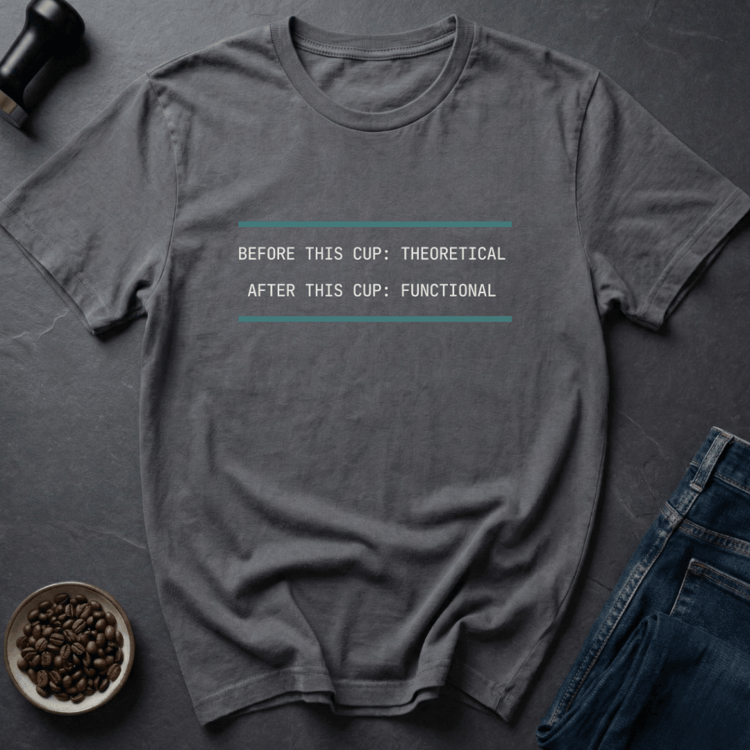 Coffee graphic Cup Functional T-Shirt in Navy / S by Caffeine Dept