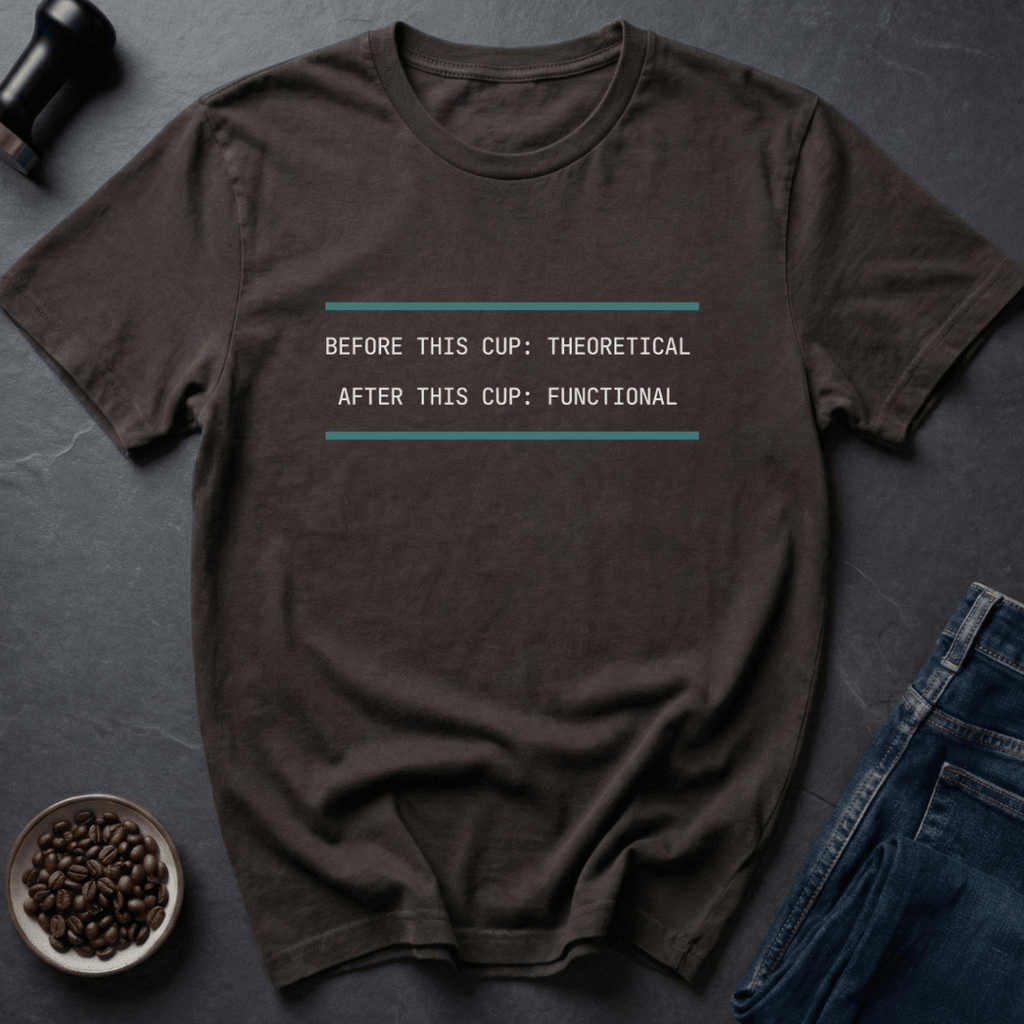 Coffee graphic Cup Functional T-Shirt in Navy / S by Caffeine Dept