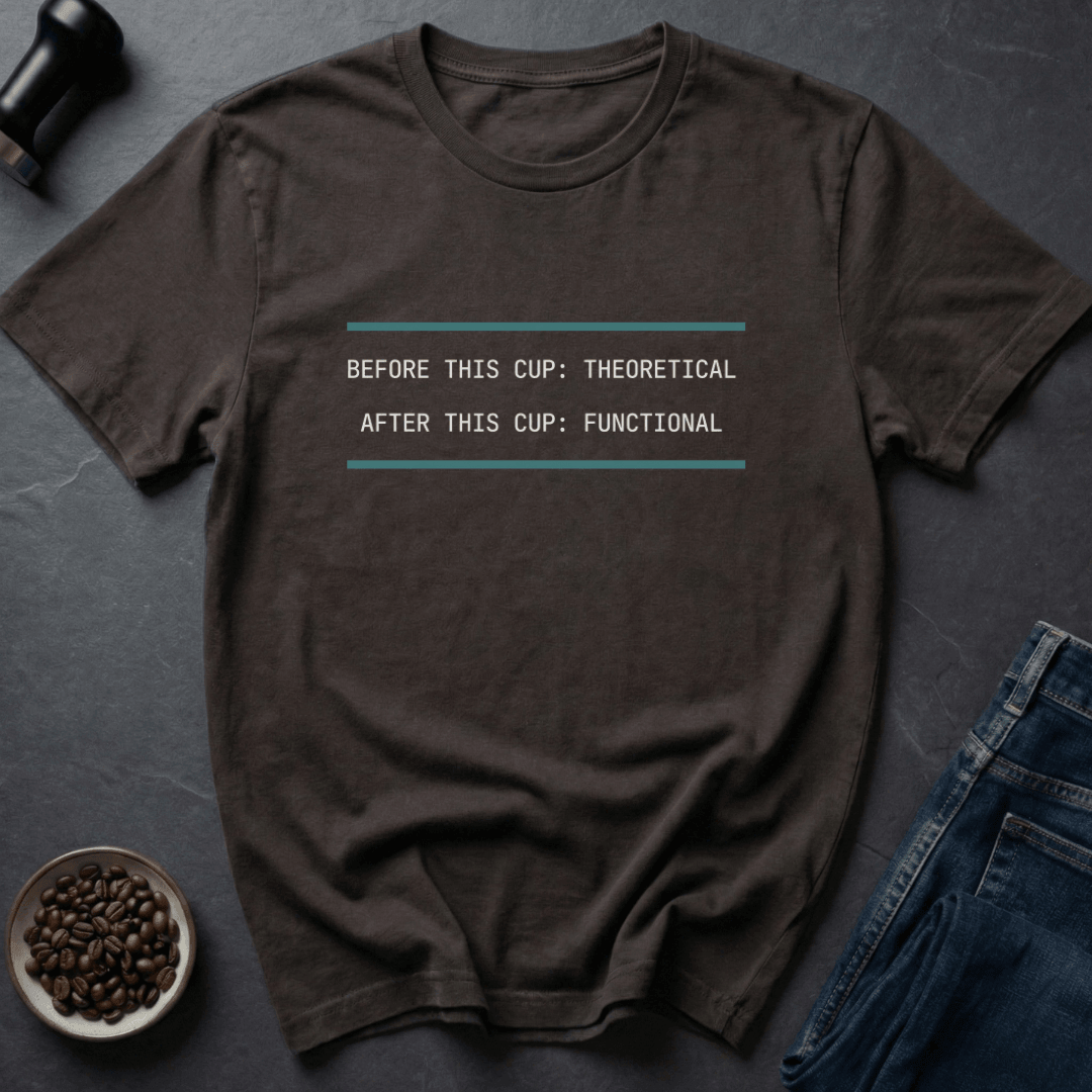Coffee graphic Cup Functional T-Shirt in Navy / S by Caffeine Dept