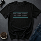 Coffee graphic Cup Functional T-Shirt in Navy / S by Caffeine Dept