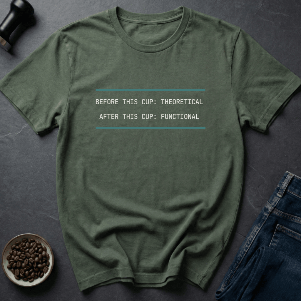 Coffee graphic Cup Functional T-Shirt in Navy / S by Caffeine Dept