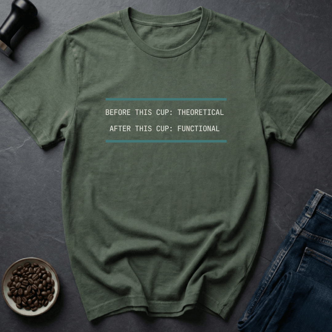 Coffee graphic Cup Functional T-Shirt in Navy / S by Caffeine Dept