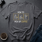 Coffee graphic Cup Snatcher T-Shirt in Charcoal / S by Caffeine Dept