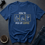 Coffee graphic Cup Snatcher T-Shirt in Royal / S by Caffeine Dept