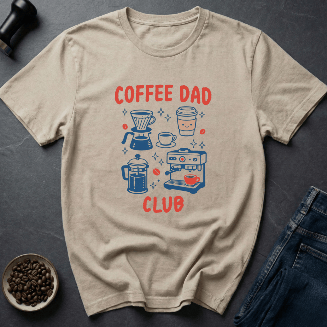 Coffee graphic Dad Fuel T-Shirt in Sand / S by Caffeine Dept