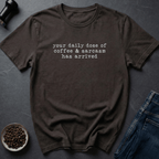 Coffee graphic Daily Dose T-Shirt in Dark Chocolate / S by Caffeine Dept