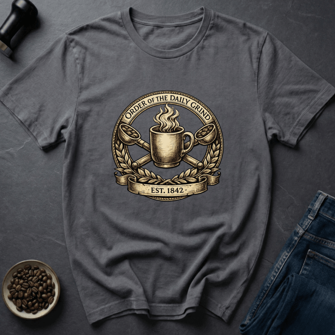 Coffee graphic Daily Grind T-Shirt in Navy / S by Caffeine Dept