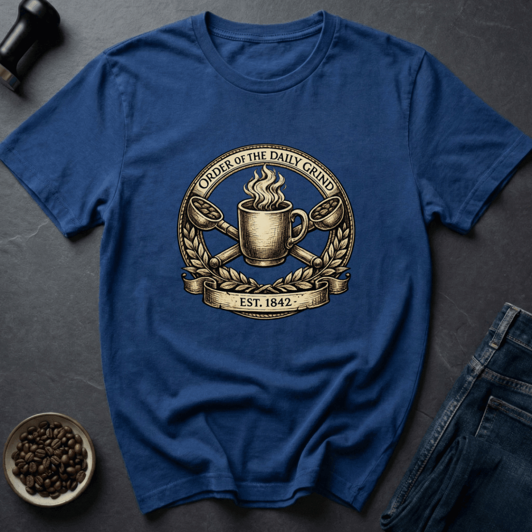 Coffee graphic Daily Grind T-Shirt in Navy / S by Caffeine Dept