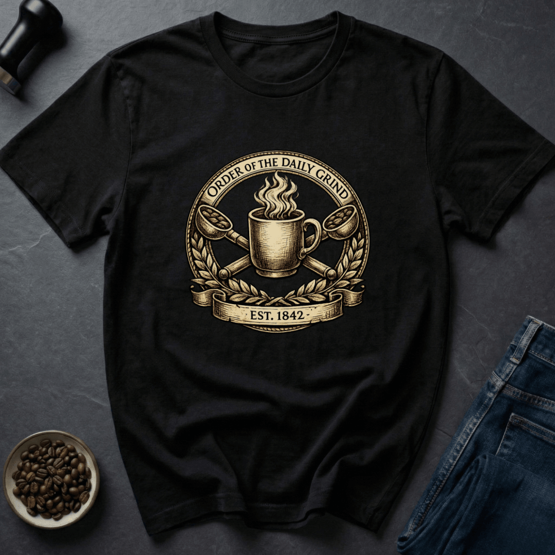 Coffee graphic Daily Grind T-Shirt in Navy / S by Caffeine Dept