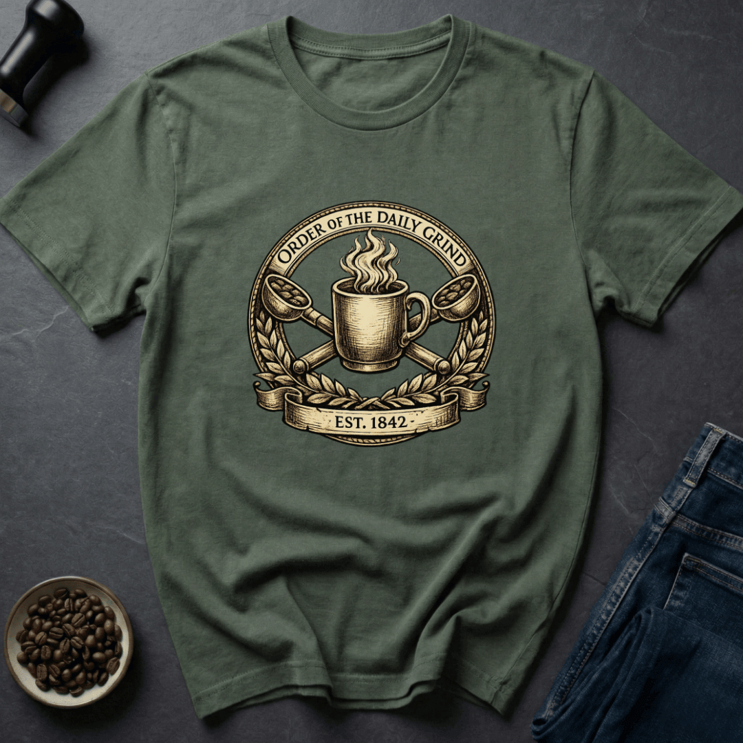 Coffee graphic Daily Grind T-Shirt in Navy / S by Caffeine Dept