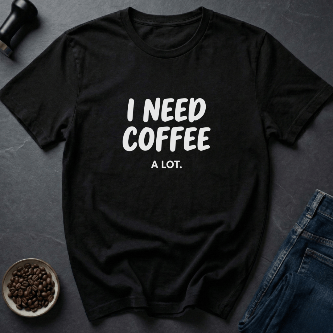 Coffee graphic Daily Survivalist T-Shirt in Black / S by Caffeine Dept