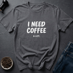 Coffee graphic Daily Survivalist T-Shirt in Charcoal / S by Caffeine Dept