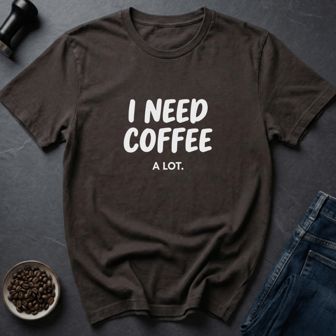 Coffee graphic Daily Survivalist T-Shirt in Dark Chocolate / S by Caffeine Dept