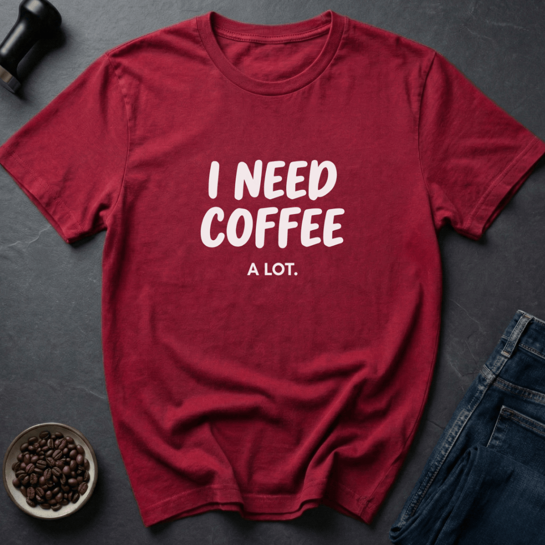 Coffee graphic Daily Survivalist T-Shirt in Heather Red / S by Caffeine Dept