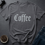 Coffee graphic Dark Bean T-Shirt in Charcoal / S by Caffeine Dept