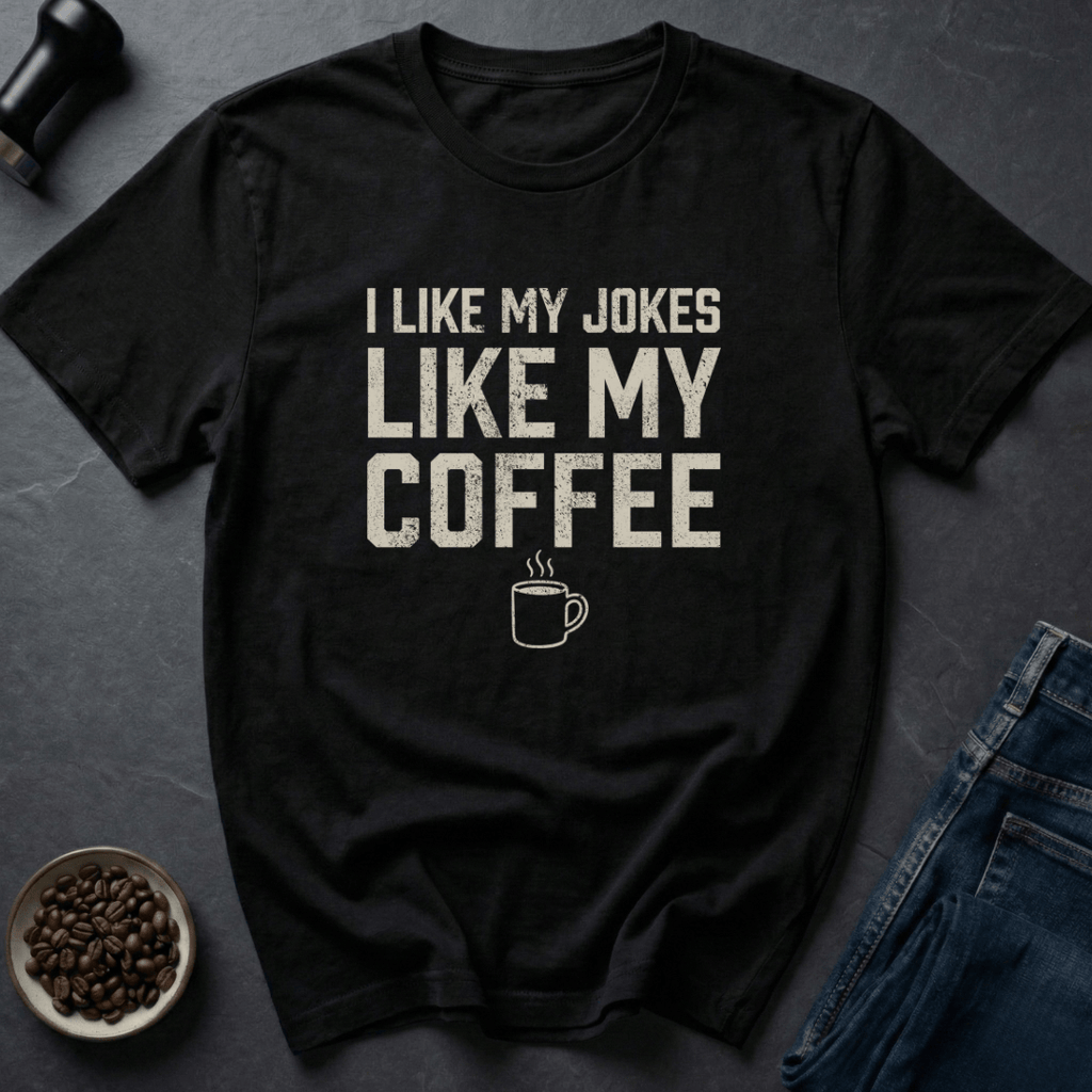 Coffee graphic Dark Humor T-Shirt in Black / S by Caffeine Dept
