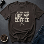 Coffee graphic Dark Humor T-Shirt in Dark Chocolate / S by Caffeine Dept