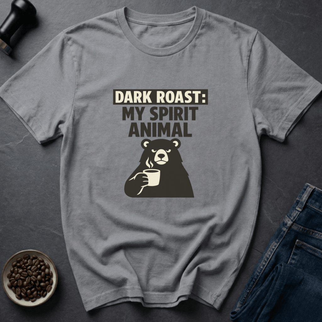 Coffee graphic Dark Roast T-Shirt in Sand / S by Caffeine Dept