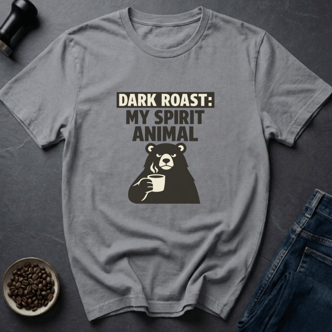 Coffee graphic Dark Roast T-Shirt in Sand / S by Caffeine Dept