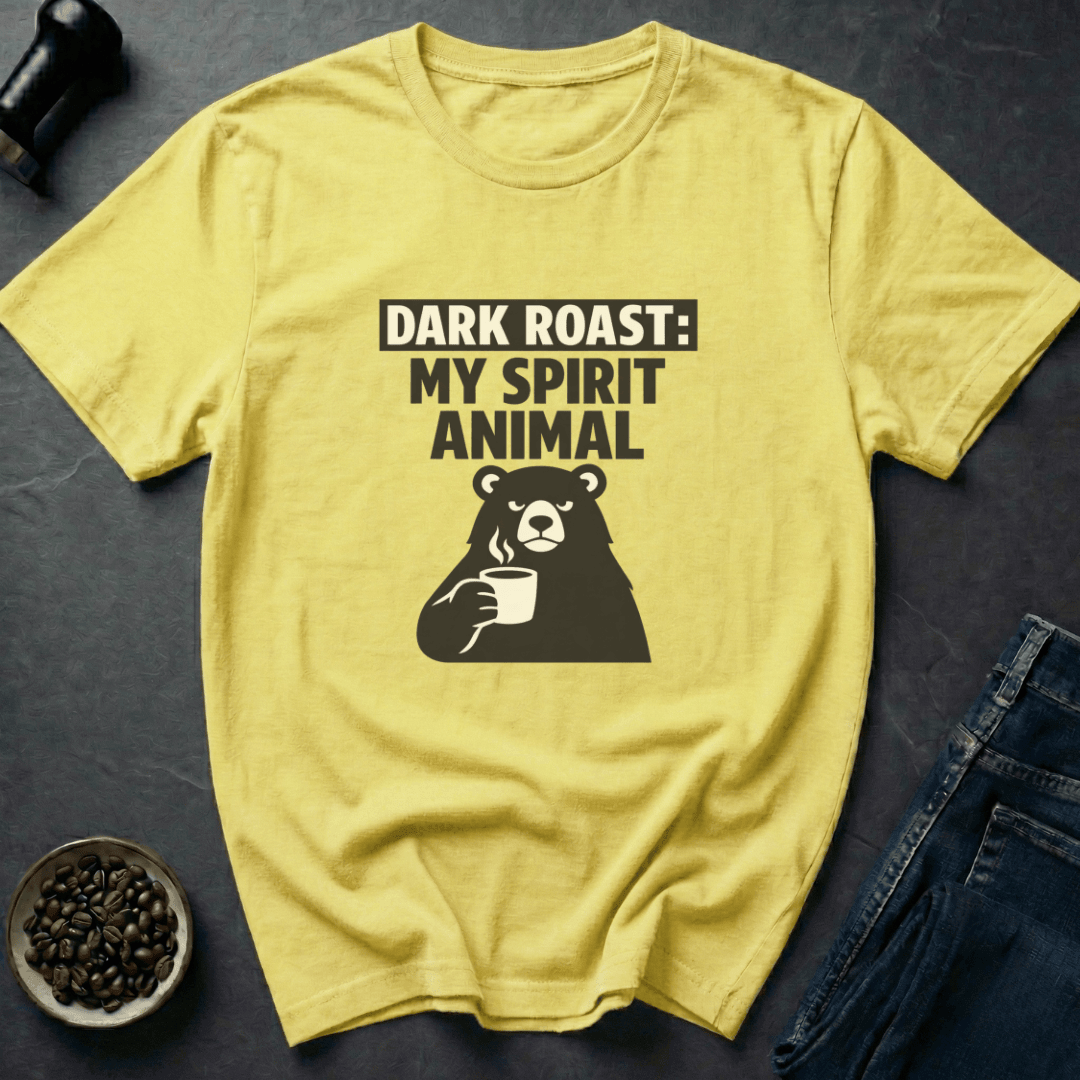 Coffee graphic Dark Roast T-Shirt in Sand / S by Caffeine Dept