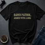 Coffee graphic Dawn Patrol T-Shirt in Military Green / S by Caffeine Dept
