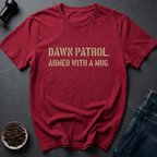 Coffee graphic Dawn Patrol T-Shirt in Military Green / S by Caffeine Dept