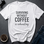 Coffee graphic Dead Inside T-Shirt in White / S by Caffeine Dept
