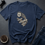 Coffee graphic Death Before Decaf T-Shirt in Dark Chocolate / S by Caffeine Dept