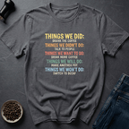 Coffee graphic Decaf Never T-Shirt in Charcoal / S by Caffeine Dept