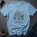 Coffee graphic Decaf Threat T-Shirt in Cornsilk / S by Caffeine Dept