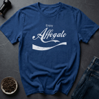 Coffee graphic Dessert Or Coffee T-Shirt in Royal / S by Caffeine Dept