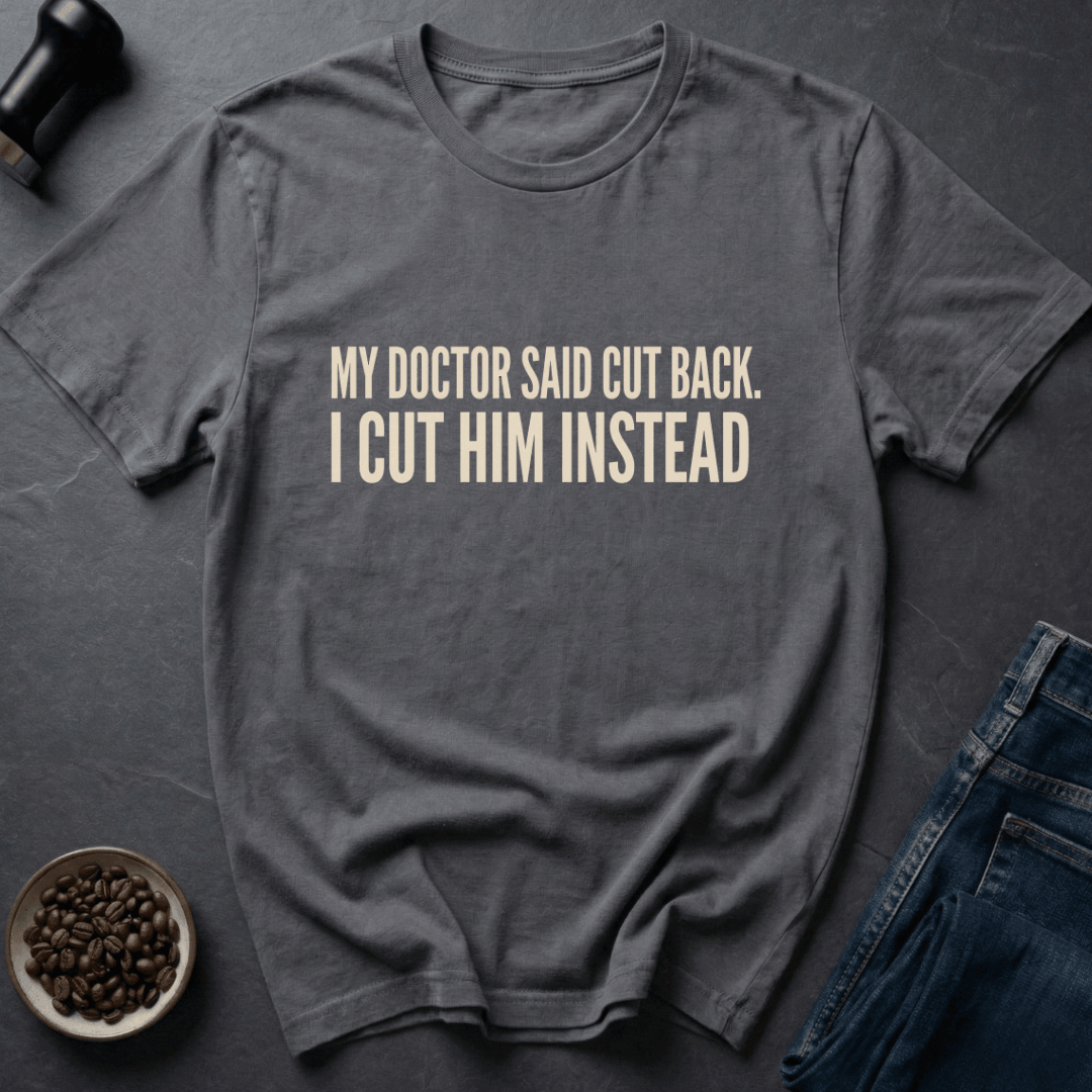 Coffee graphic Doctor Orders T-Shirt in Black / S by Caffeine Dept