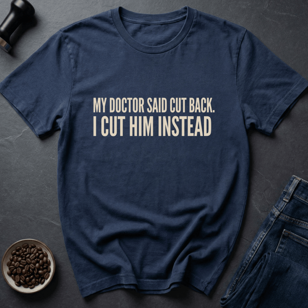 Coffee graphic Doctor Orders T-Shirt in Black / S by Caffeine Dept