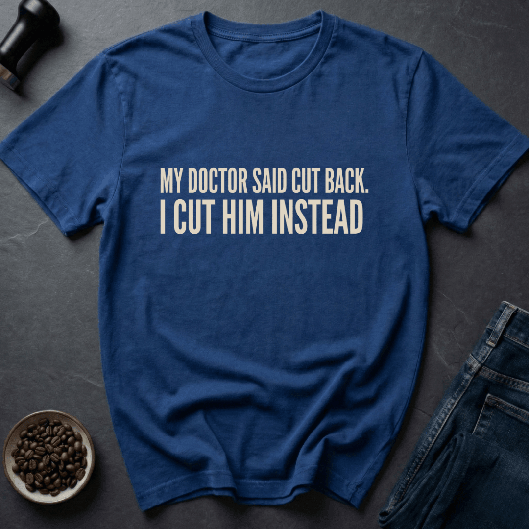 Coffee graphic Doctor Orders T-Shirt in Black / S by Caffeine Dept
